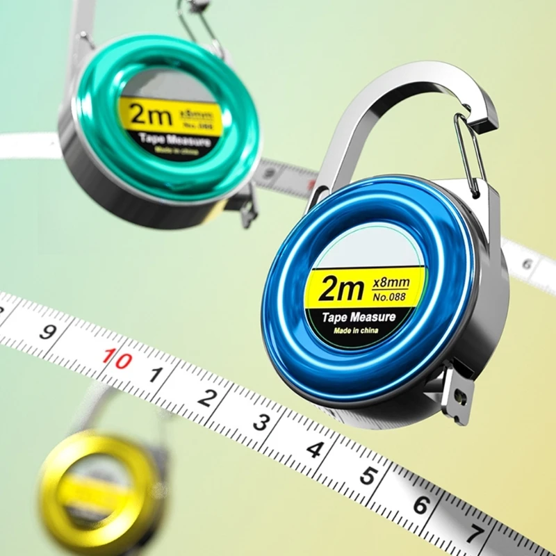 79Inch Mini Measurement Tape Waterproof Tape Measure Retractable Cloth Tape Measure Soft Sewing Tape Measure for Body Measuring