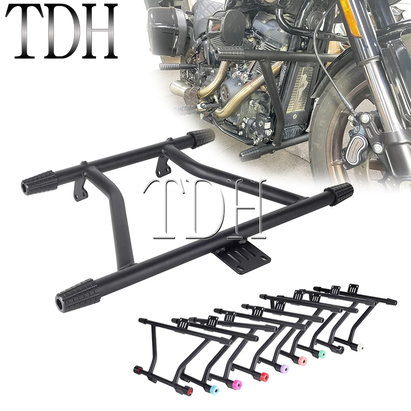 

Motorcycle Crash Bars Front Peg Frame Slider For Harley Softail Low Rider ST 117 FXLRST Highway Engine Guard Protection 22-2023