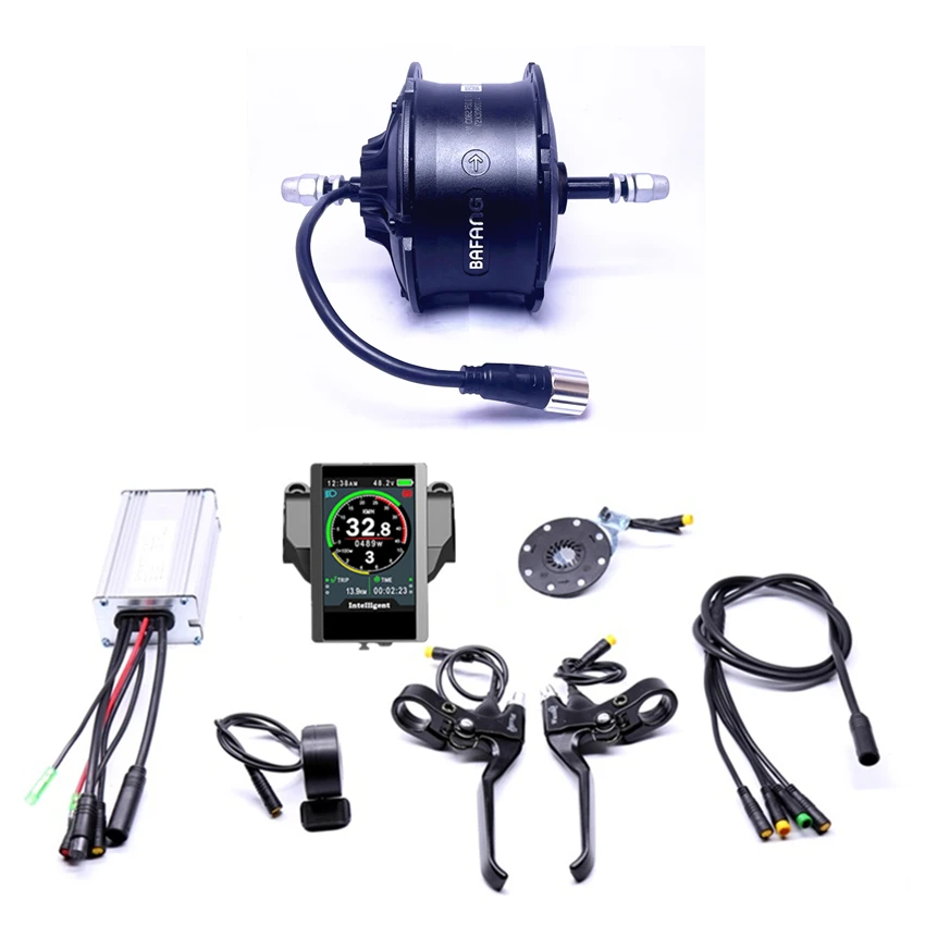 2023 Rushed Color display Waterproof 48v750w Bafang G062FAT Rear Electric Bike Conversion Kit Brushless Motor Wheel EBike system