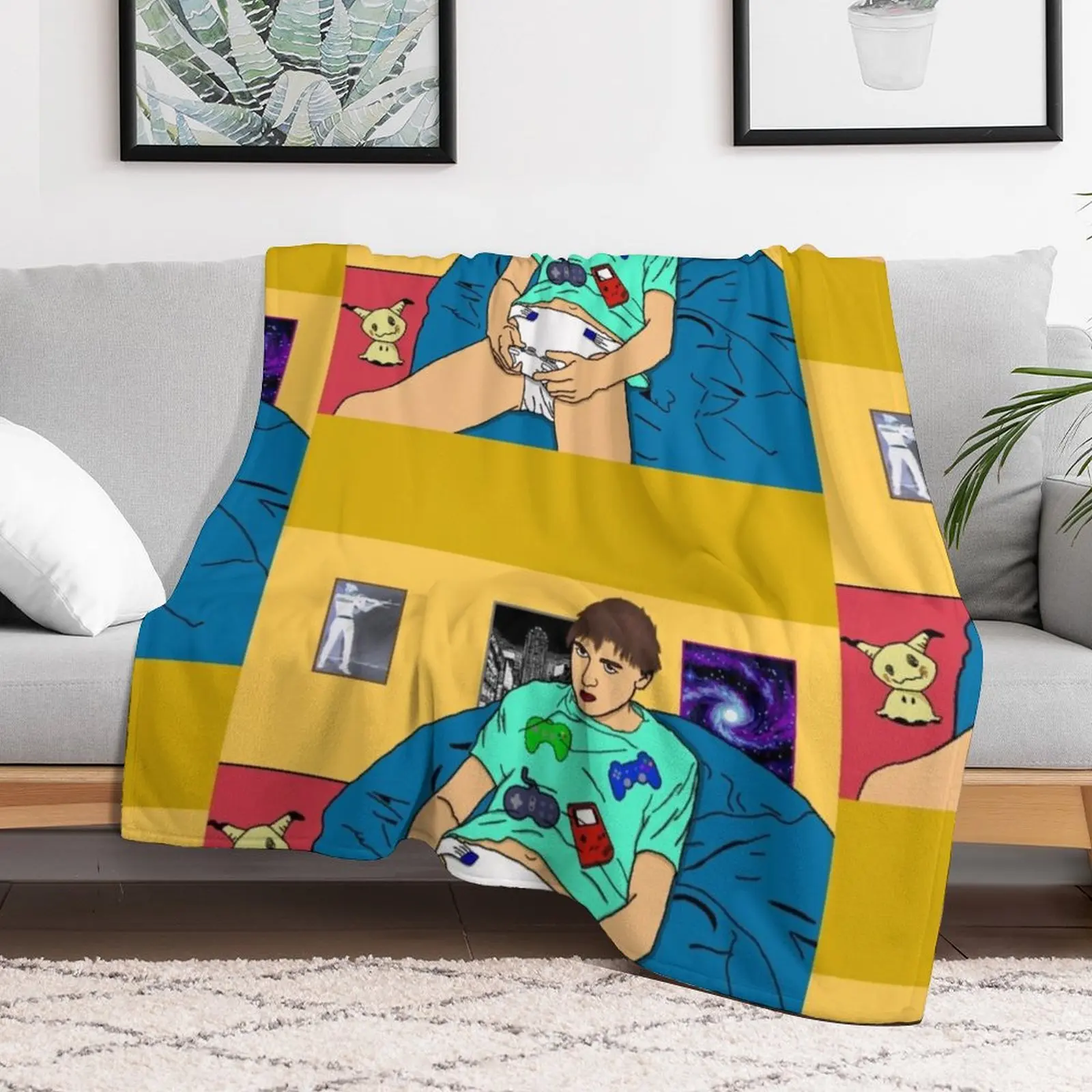

ABDL gaming Throw Blanket Decorative Throw For Decorative Sofa Weighted Blankets