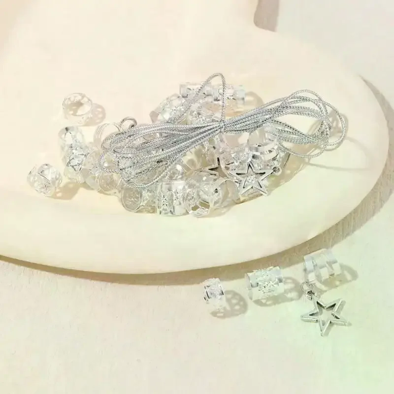Gold Metal Hair Braid Accessories Hollow Star Pendants Adjustable Rings For Festivals Parties Daily Hairstyle Decor 36/41 PCS