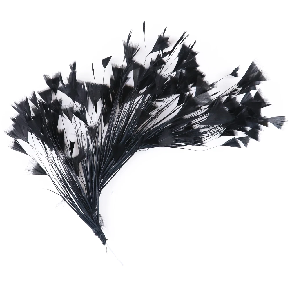 Black Feather Trim Fringe for Sewing Dress Needlework Crafts Material Fluffy Ostrich Marabou Turkey Peacock Decor Various Plume