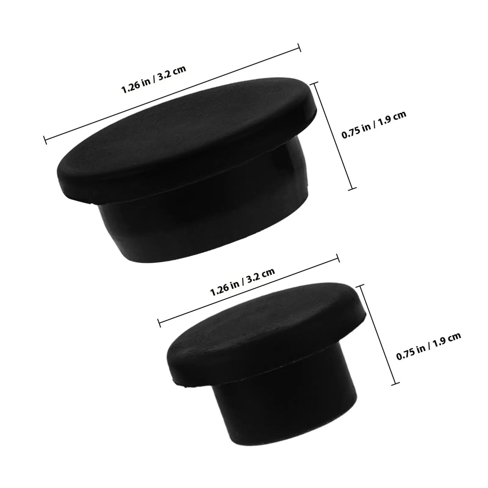 3Pcs Tailgates Rubber Plugs Replacement Sealing Hole Plugs for Car Rear Bumper Tailgate Exterior Supplies Hole Plug
