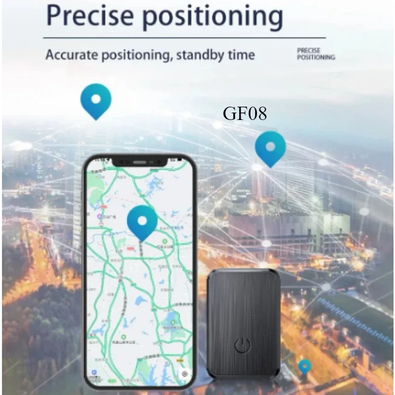 GF-08 Магнитный GPS-трекер для автомобиля Отслеживание в реальном времени Противоугонный локатор сообщений SIM-карты Мини GPS-трекер Анти-потерянный локатор