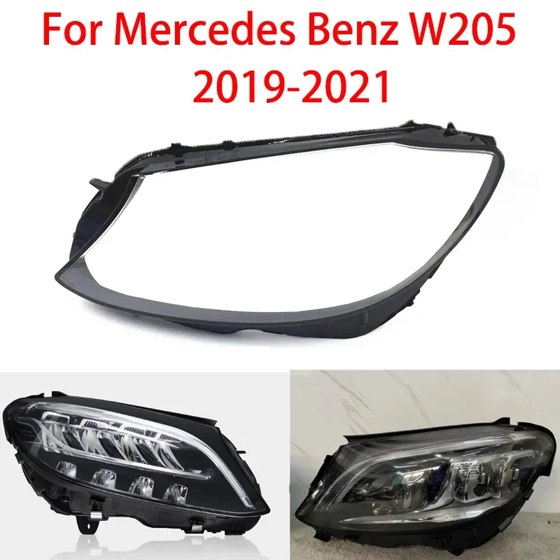 Do Mercedes-Benz W205 C260L C280 C-class C300 2019-2021 Klosz reflektora Przezroczysty klosz reflektora Osłony lampy