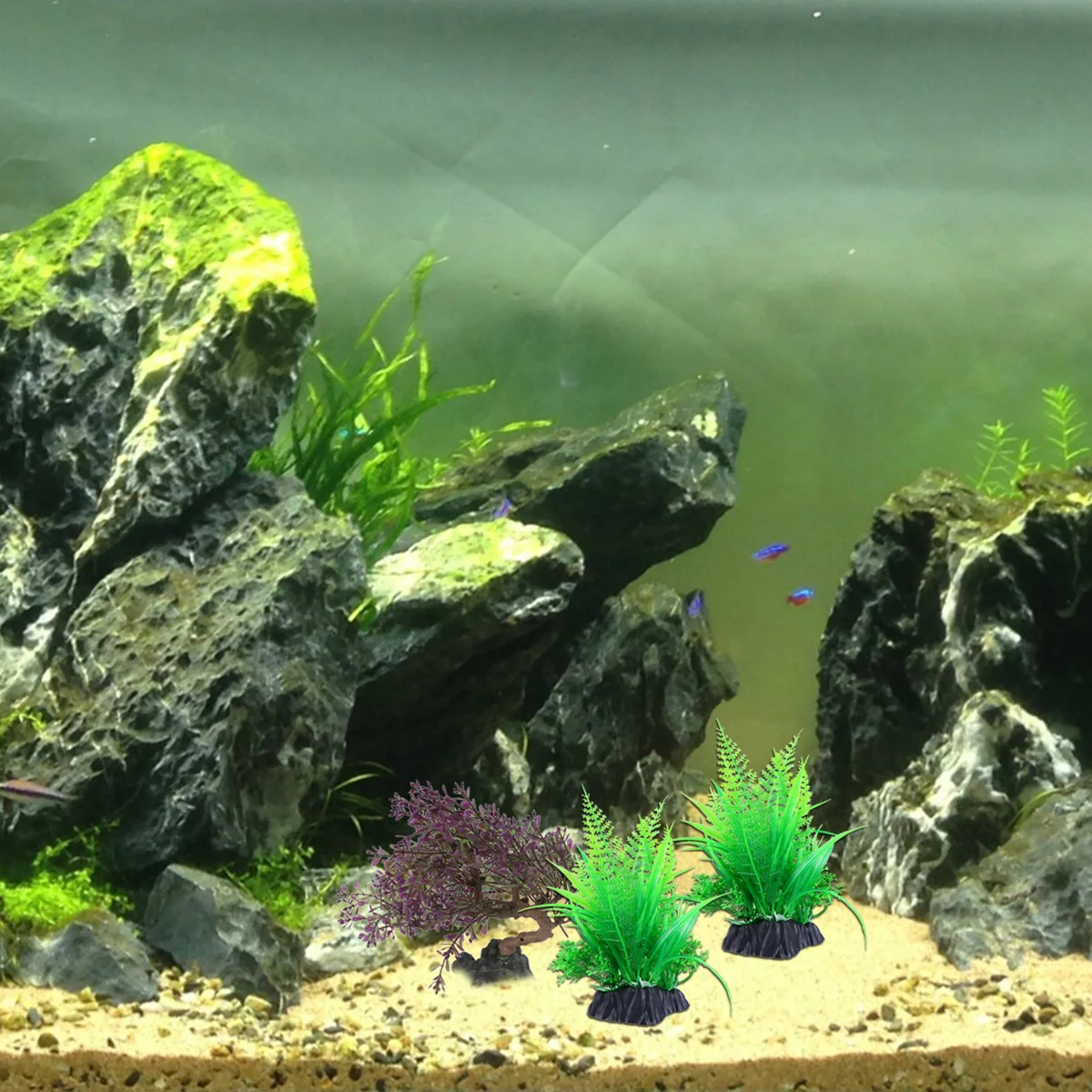 

3 Pcs Aquatic Decoration Artificial Water Grass Fish Tank Aquarium Plant Ornament