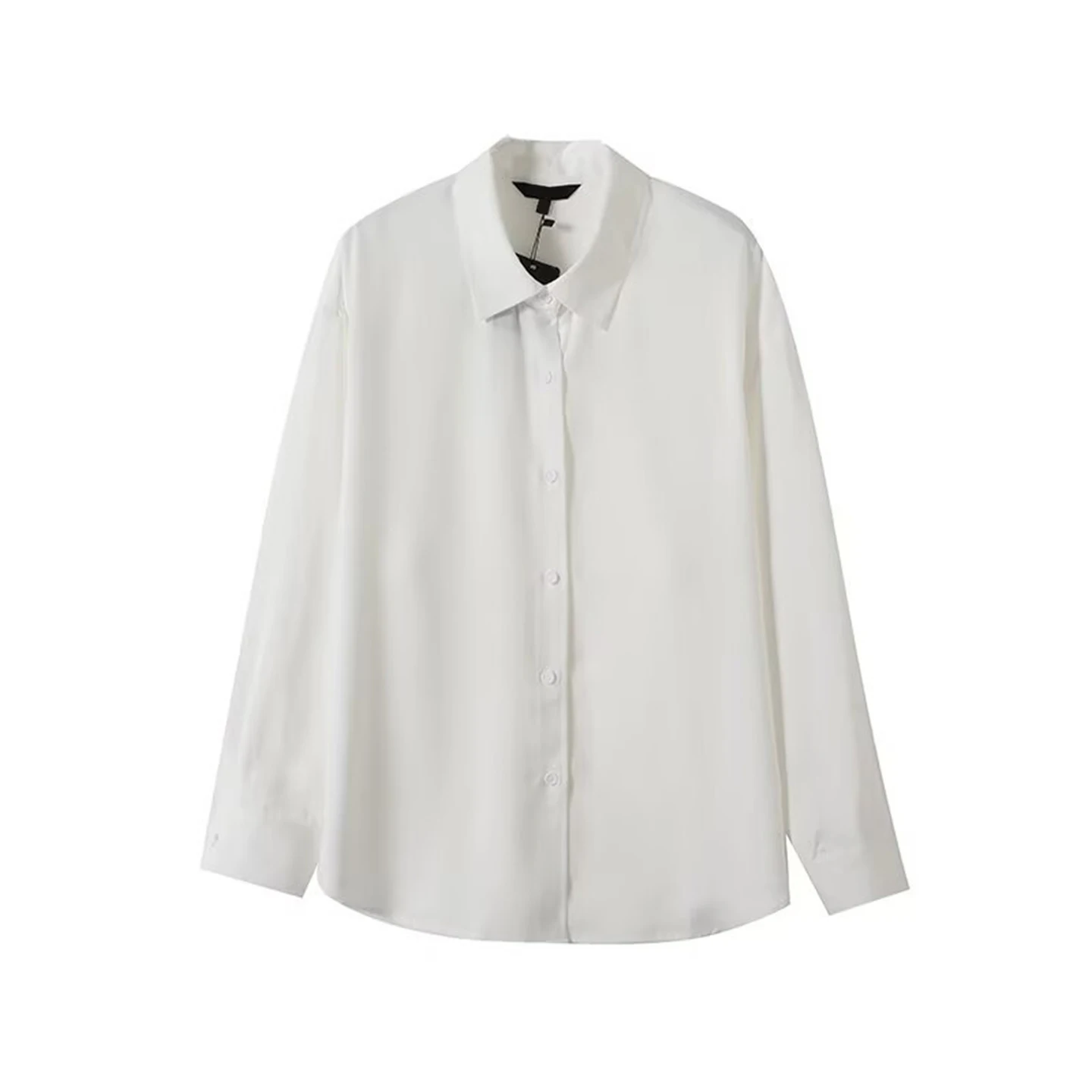 تخفيف Sle طويل Sve irt المرأة Ele ثنى طوق مكتب Faion Z العلامة التجارية الخريف جديد وصول السيدات irt