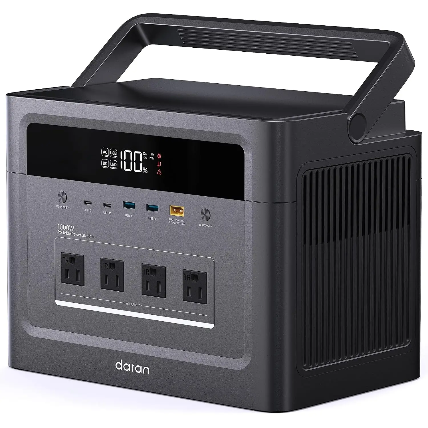 Portable Power Station 2000W Surge, 960Wh Solar Generator w/4 AC Outlets