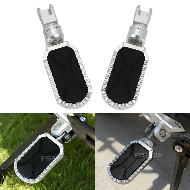 

Алюминиевые поворотные подножки с резиновыми накладками для мотоциклов CFMOTO 450MT 2024-2025