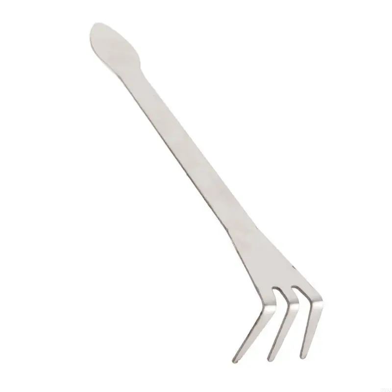 G99A น้ำหนักเบา 3 เหล็ก Prong Bonsai rakes ergonomic handle tool