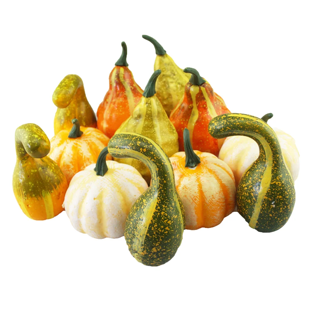 

Velvet Pumpkin Color Artificial Pumpkins Simulation Small Lantern Mini Halloween Props