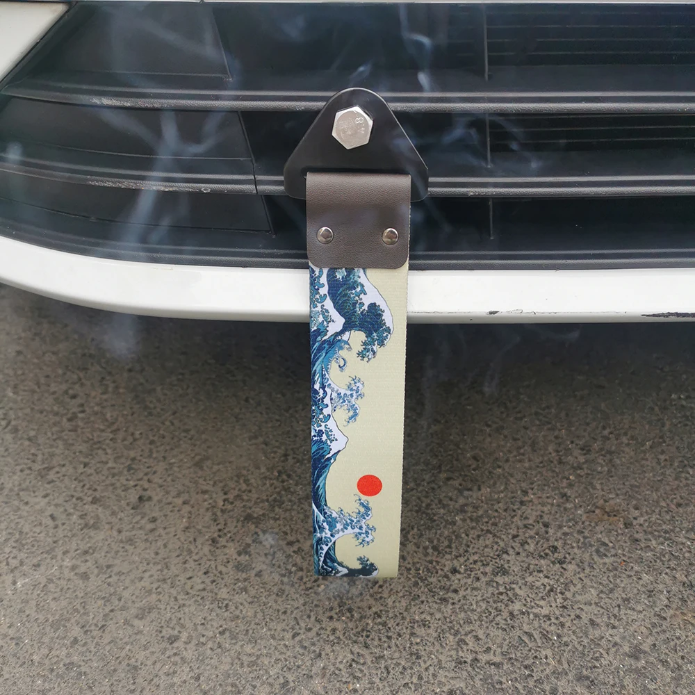 JDM Kultur Auto Farbe Anhänger Abschleppgurt Gürtel Abschleppseil Band Auto Zubehör Anhänger Seile Stoßstange Abschleppgurt FÜR FAKETAXI – Detail 13