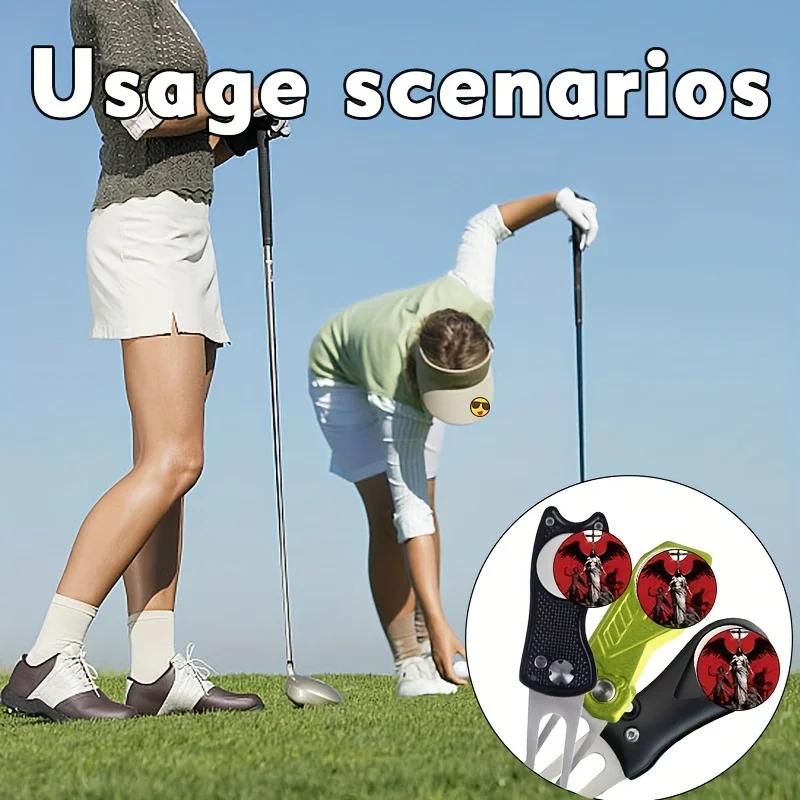 Magnético Golf Ball Line Marker, Cap Clip, a escolha ideal para presentes de férias, Dia dos Pais