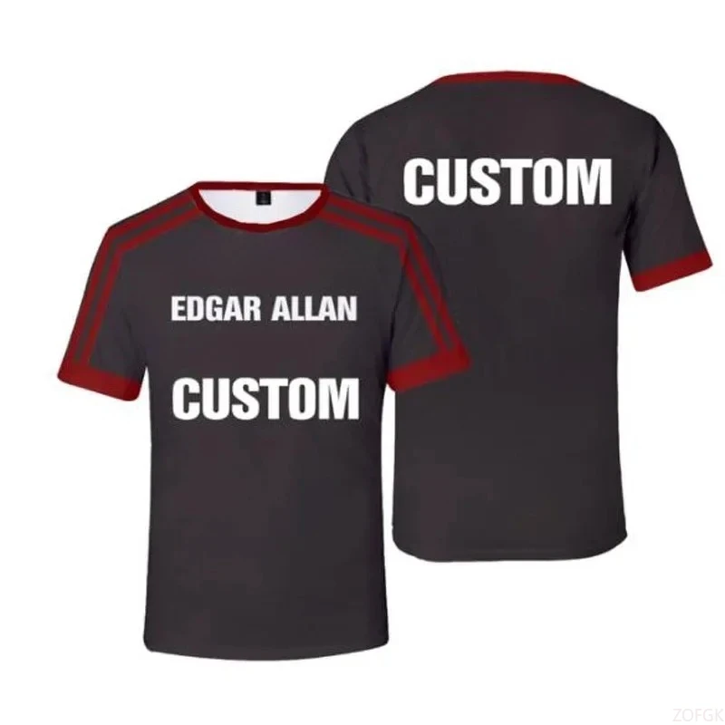 

Летняя мужская и женская спортивная рубашка с цифровым принтом в американском стиле с круглым вырезом и короткими рукавами, быстросохнущая