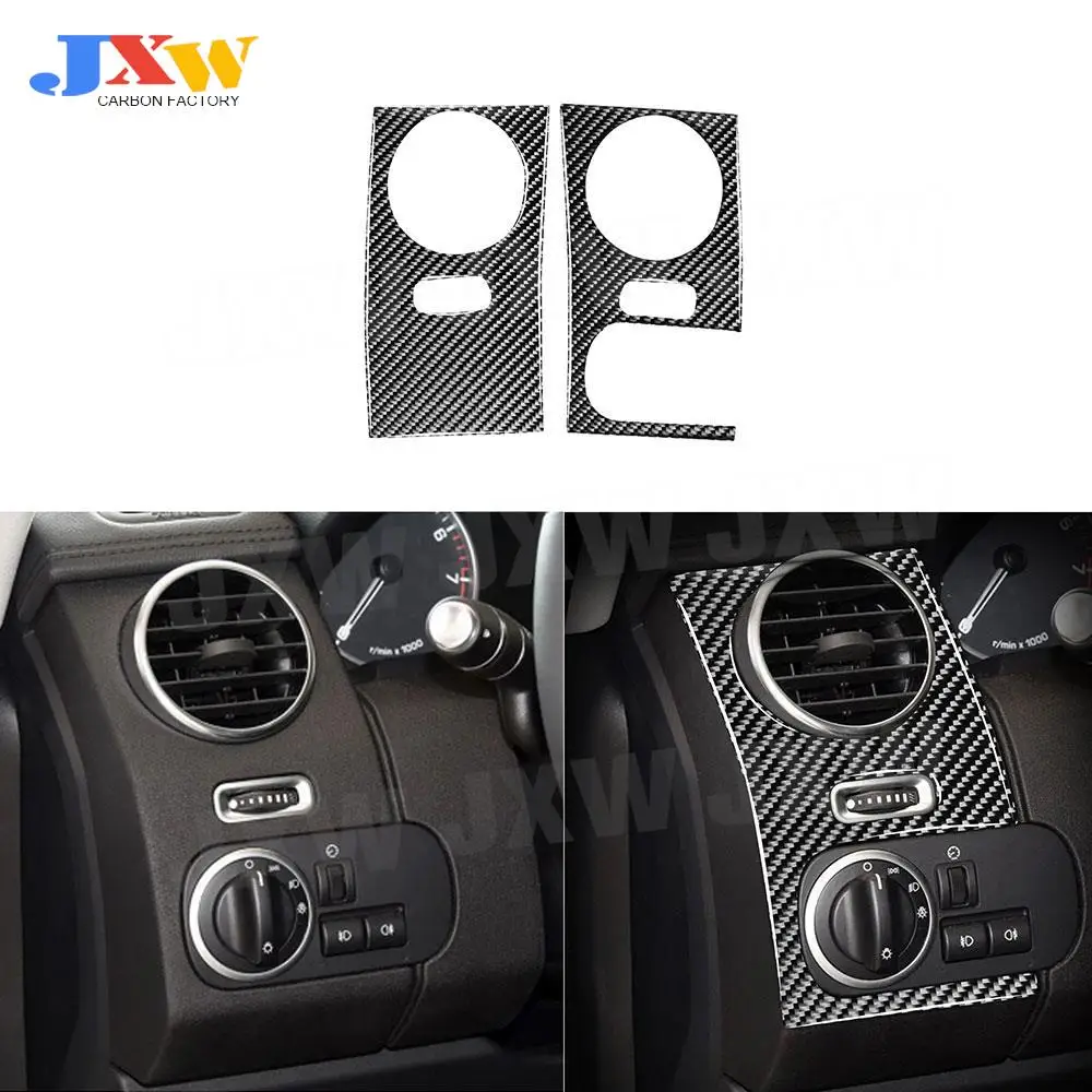 

Carbon Fiber Car Central Control AC Outlet Air Vent Trim Frame Cover Stickers For Land Rover Discovery 4 LR4 2010-2016