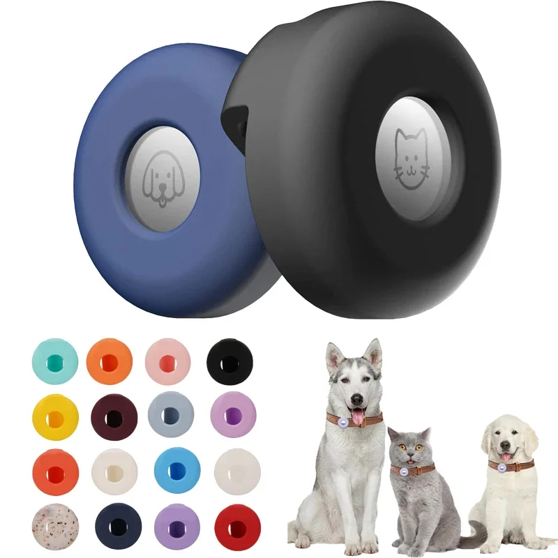 Silicone Airtag Case for Apple Cat Dog Collar Clip Cover Pet Anti-loss Locator Tracker Protective Sleeve Dog Accessories Cats