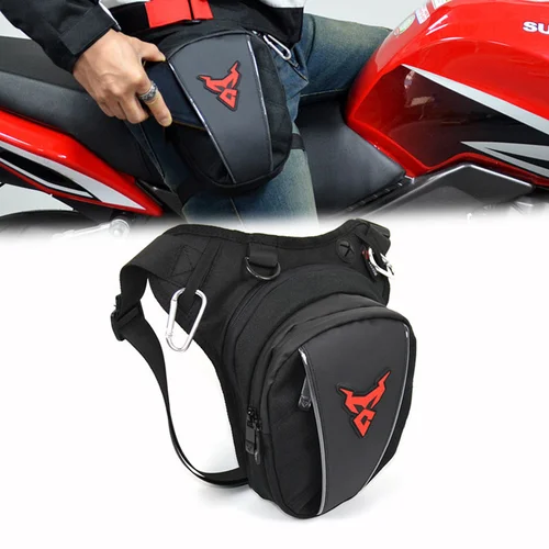 Bolsa impermeable para pierna con cintura caída, cinturón para muslo, cadera, motocicleta, militar, táctica, viaje, celular/teléfono móvil, riñonera