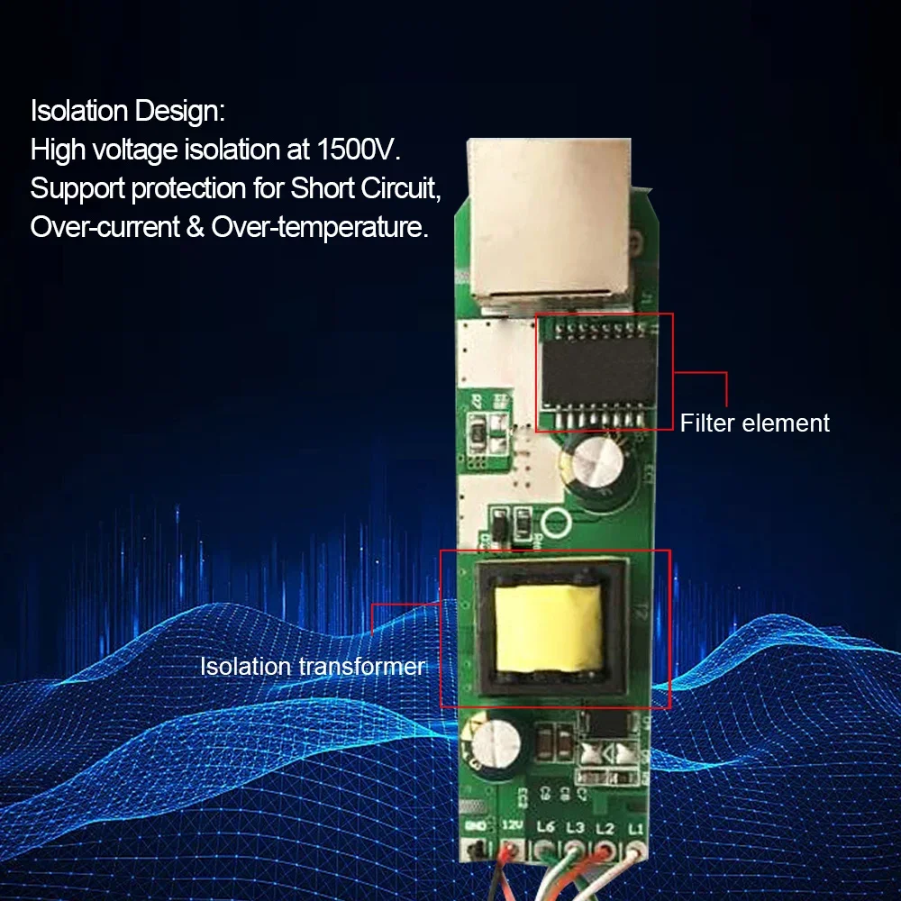 Gigabit PoE Splitter, 5V, Micro Type-C, RJ45 Power over Ethernet for HUAWEI,Camera,CISCO,HP,Switch,AP,Wireless Device Isolation