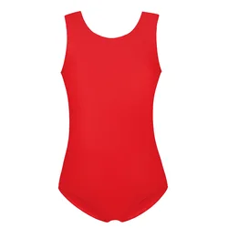 Girls Toddler Ballet Leotard Lining Bodysuit Dance Wear Sleeveless Spandex Cotton Gymnastics Costume for Kids