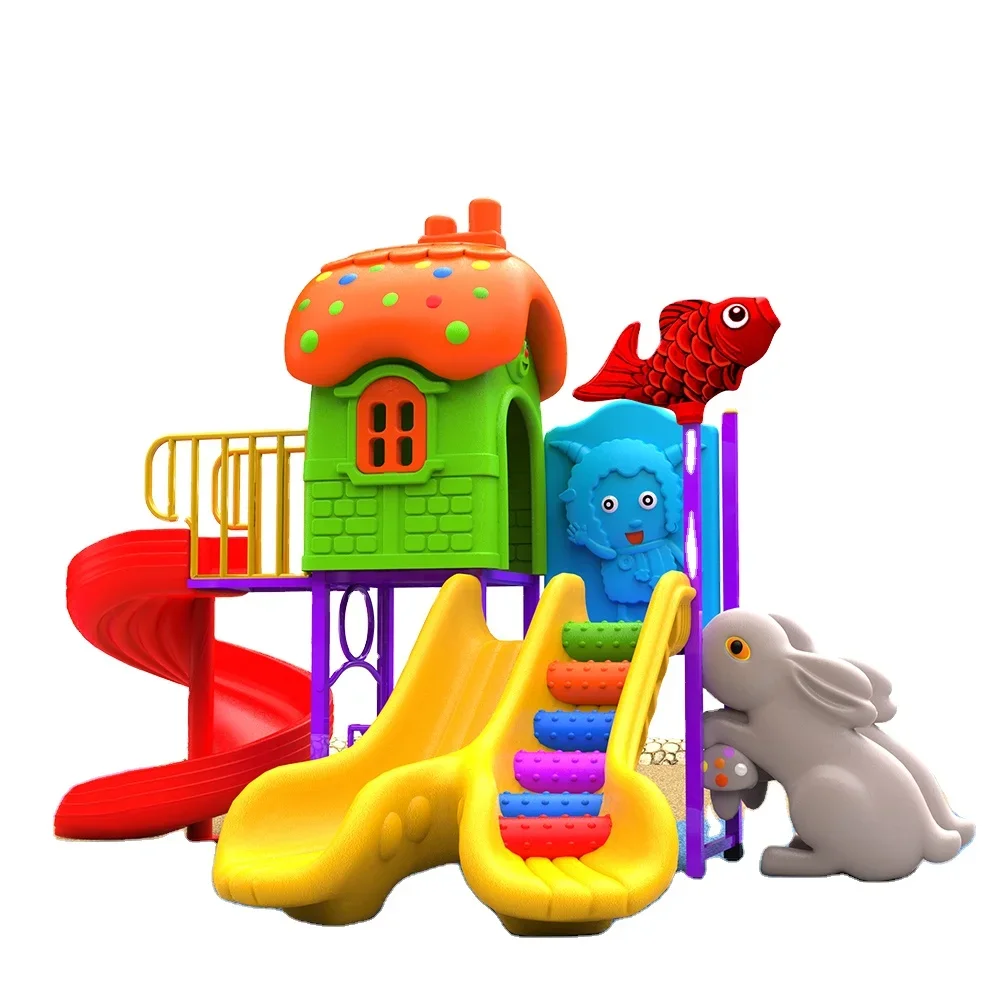 

MT-HT001 Custom Made Kids Plastic Kindergarten Outdoor Slide Playground