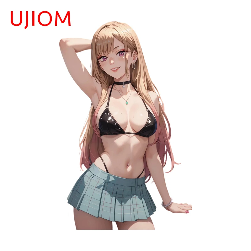 UJIOM Seductive Marin Kitagawa Wall Sticker Black Style Bikini Eye Catching Picture Decal Anime Adhesive Wallpaper Home Decor