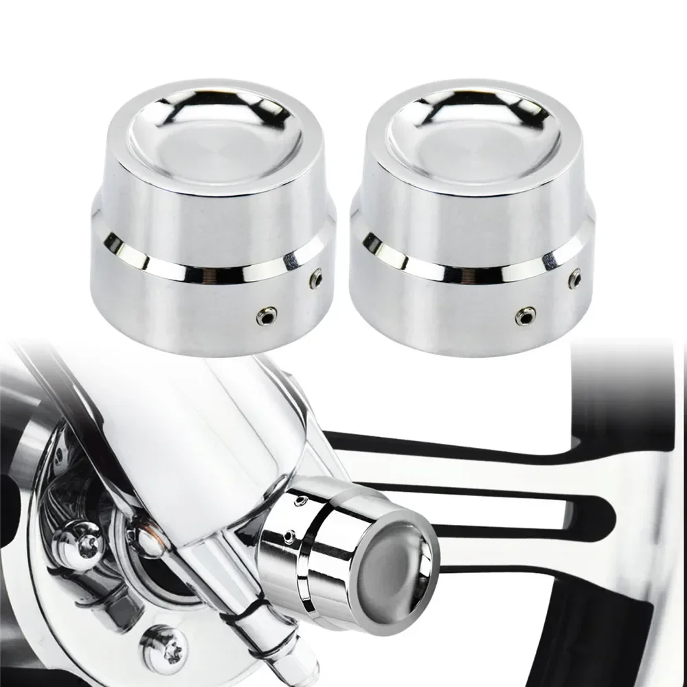 Motorcycle CNC Front Axle Nut Cover Cap Aluminum Black/Chrome For Harley Sportster XL XG Touring Dyna VRSC Softail Street Glide