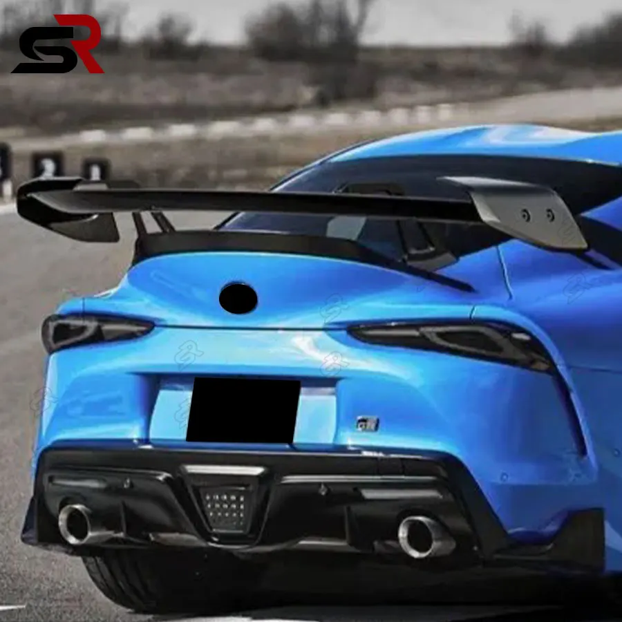 Para toyota supra a90 bullwinkle mk5 material de fibra carbono maior qualidade traseira bagagem spoiler porta traseira estilo do carro corpo kit