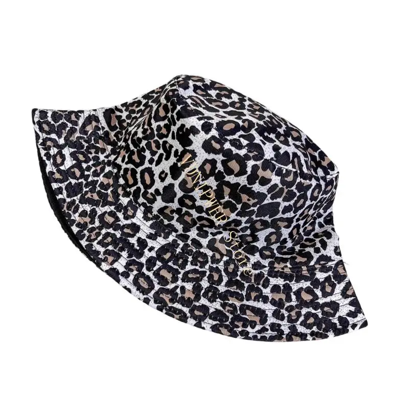 قبعة مزدوجة للحيوانات المطبوعة في الصياد القبعة قابلة للطي الصيف الصيف مقاوم للشاطئ شاطئ القبع #4