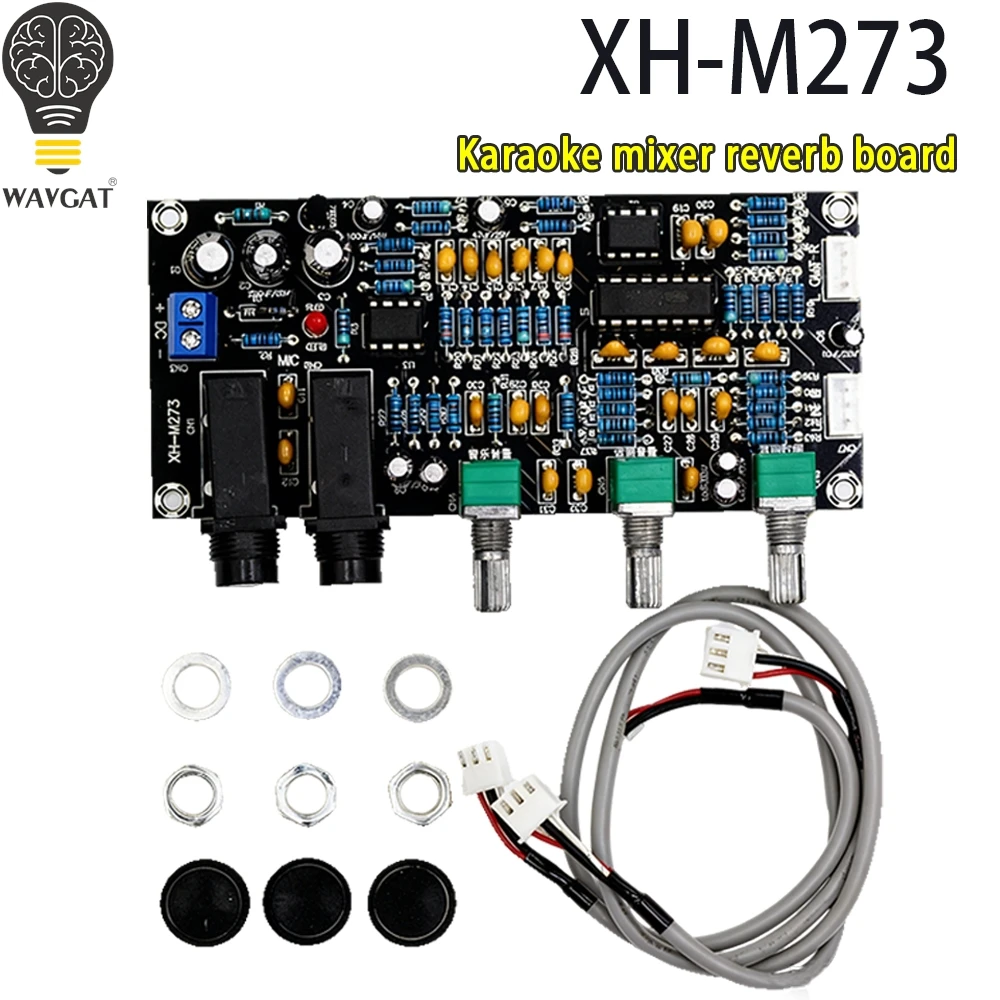 1/3/5PCS XH-M273 Microphone Amplifier Board Karaoke Reverberation DC 12-24V Digital Preamplifier Board Microphone Contr
