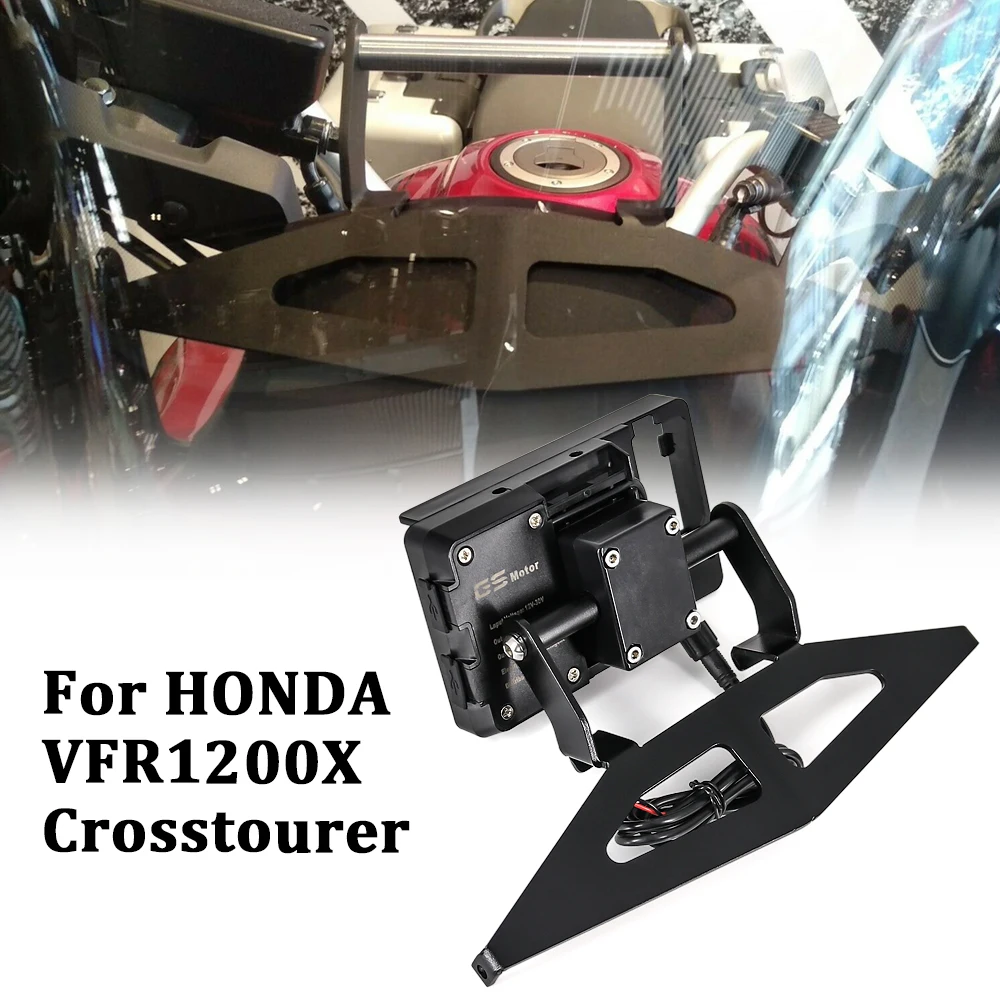 

Motorcycle GPS SMART PHONE Navigation GPS Plate Bracket Adapt Holder For Honda VFR1200X Crosstourer VFR 1200 X 2016 - 2020 2019