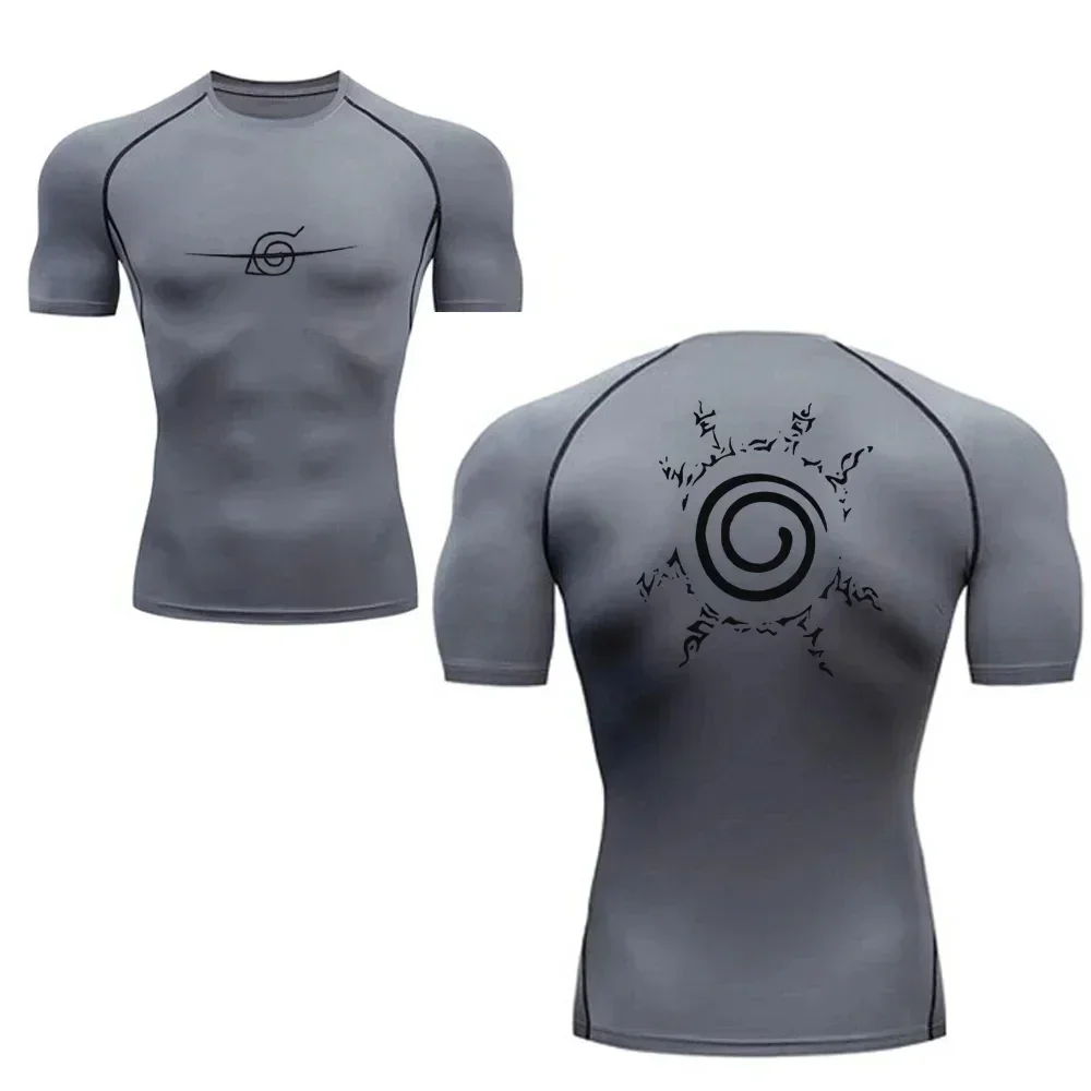 2024 Summer Men\'s 3D Printed Quick Drying Compression Shirt Gym T-shirt Outdoor Sports Short Sleeve Stretch Breathable Top 6XL