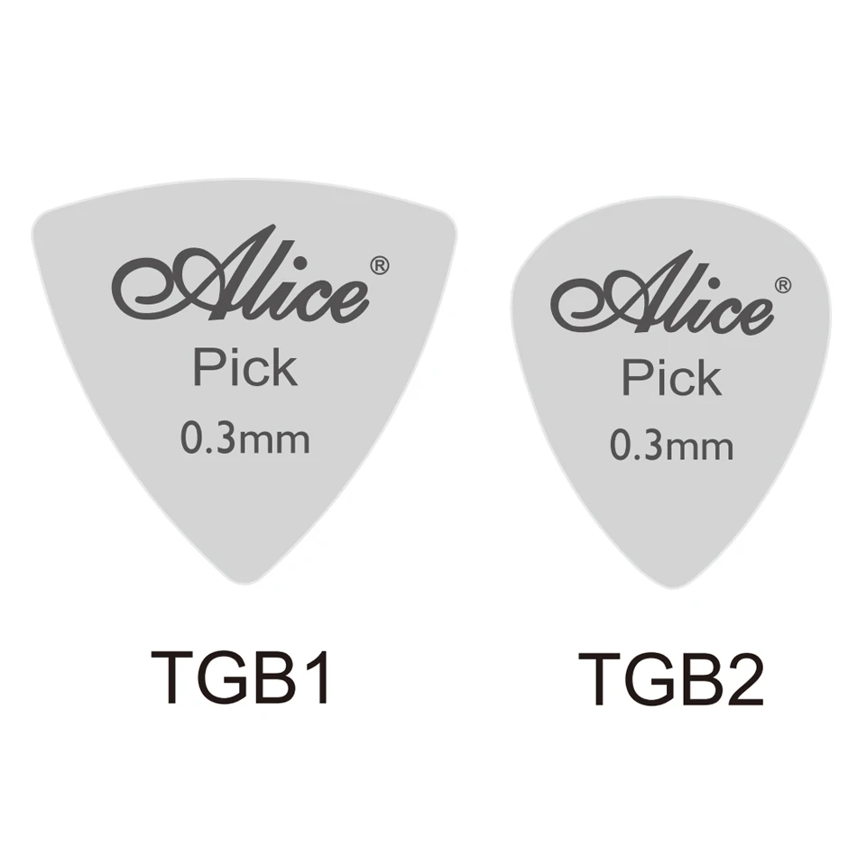 Alice 30Pcs/Set Stainless Steel Triangle Heart Shape Metal Picks Electric Guitar Speed Thred Picks 0.3mm