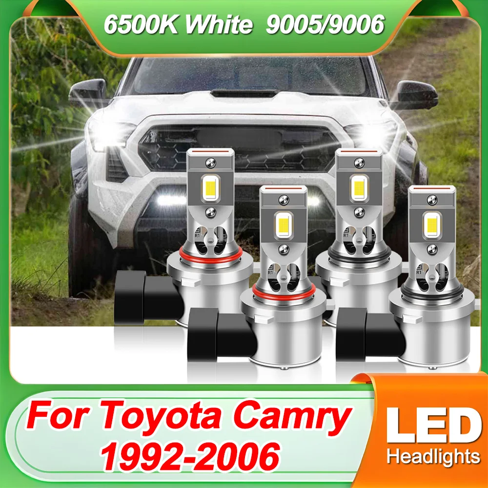 

For Toyota Camry 1992-2006 LED 9005 9006 Light Bulbs 20000LM Car Headlight Bulbs 6500K HB3 HB4 Automobile Lamps