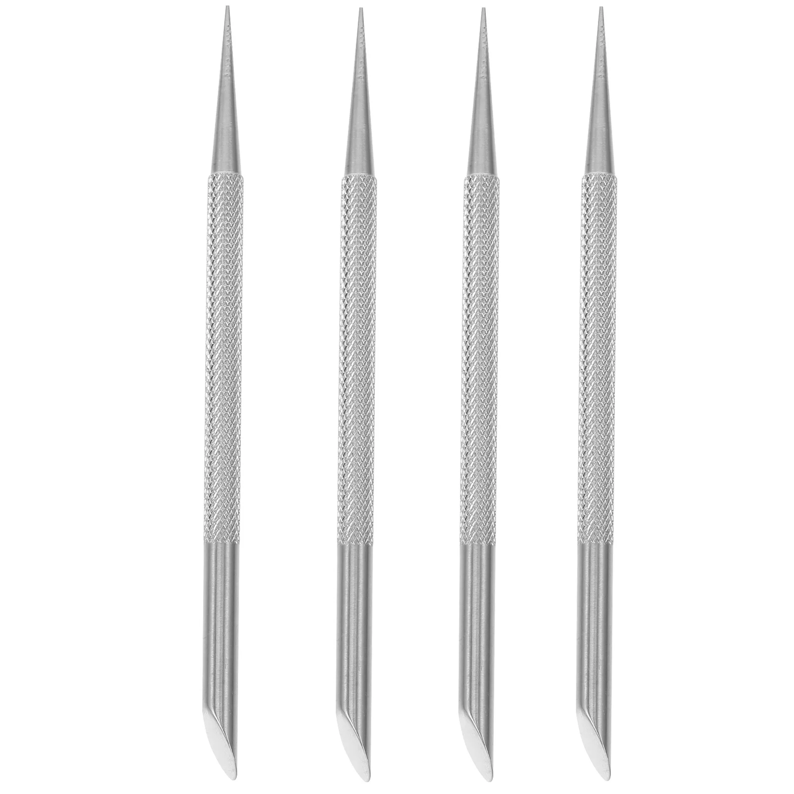

4pcs Cuticle Pusher Stainless Steel Dual Sided Cleaner Tool For Manicure Pedicure Nail Art Durable Cuticle Remover Scraper Nail