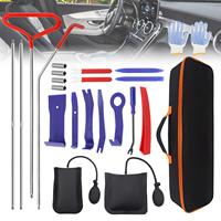 24pcs Car Window Door Emergency Open Key Grabber Puller Lockout Kit Lock Out Pick Set Auto Car Door Unlock Kit Repair Tools