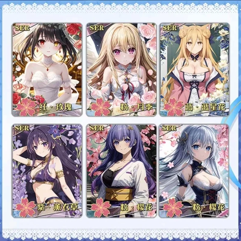 신상 여신 이야기 TCG 부스터 박스 NS-2 무샤 챕터 애니메이션 소녀 컬렉션 카드 1 PR 카드 포함 팬들을 위한 고급 선물