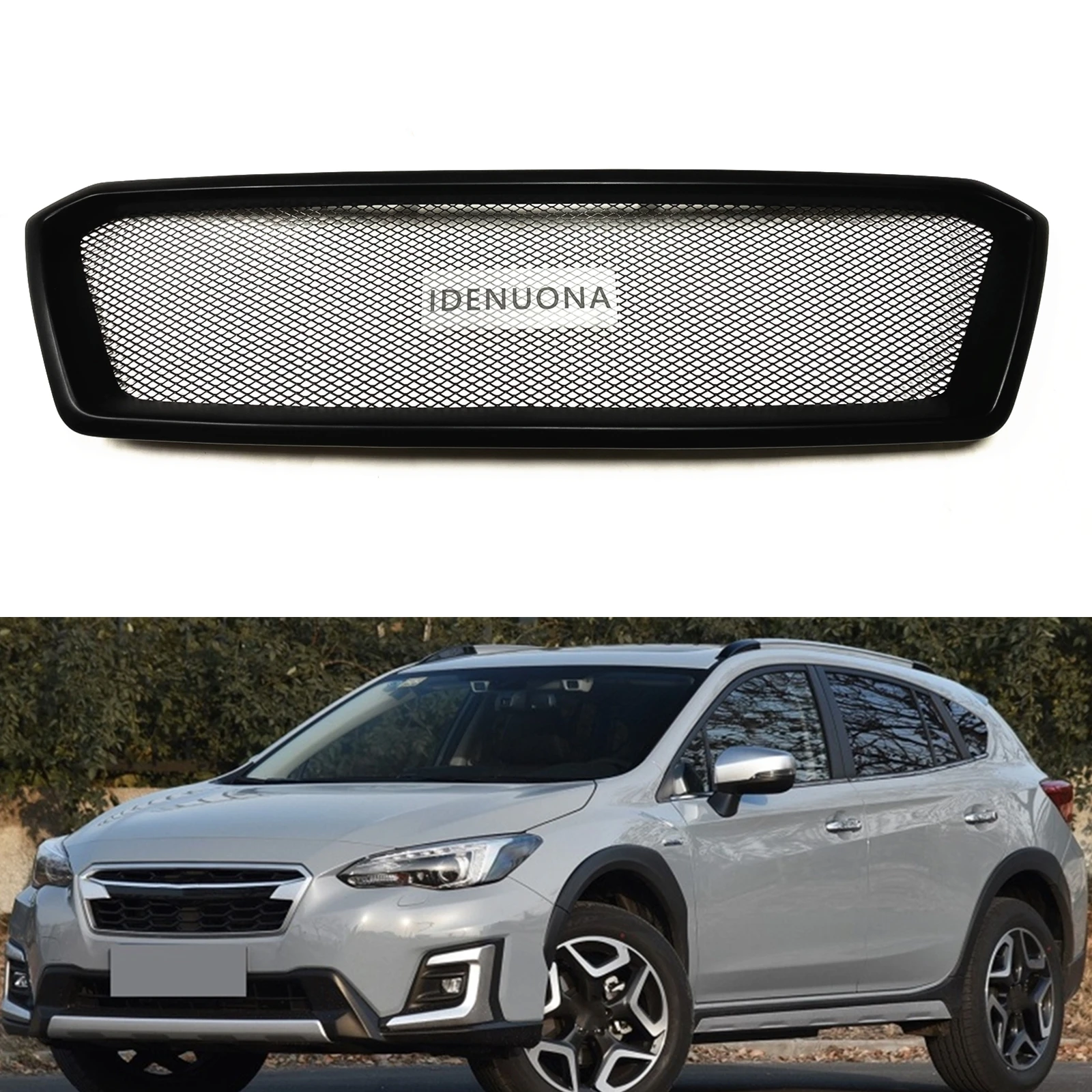 

Racing Grills Front Grille For Subaru XV 2018.7-2021 Fiberglass/Carbon Fiber Honeycomb Style Car Upper Bumper Hood Mesh Body Kit