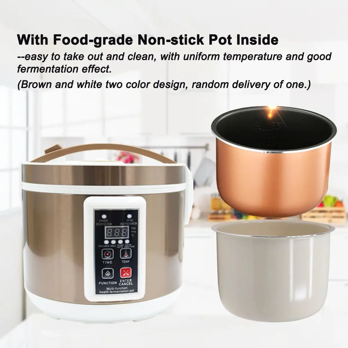 6L Schwarz Knoblauch Fermenter Multifunktionale Gesundheit Ferment Box Topf Vollautomatische Intelligente Steuerung 110V Joghurt Natto Maker