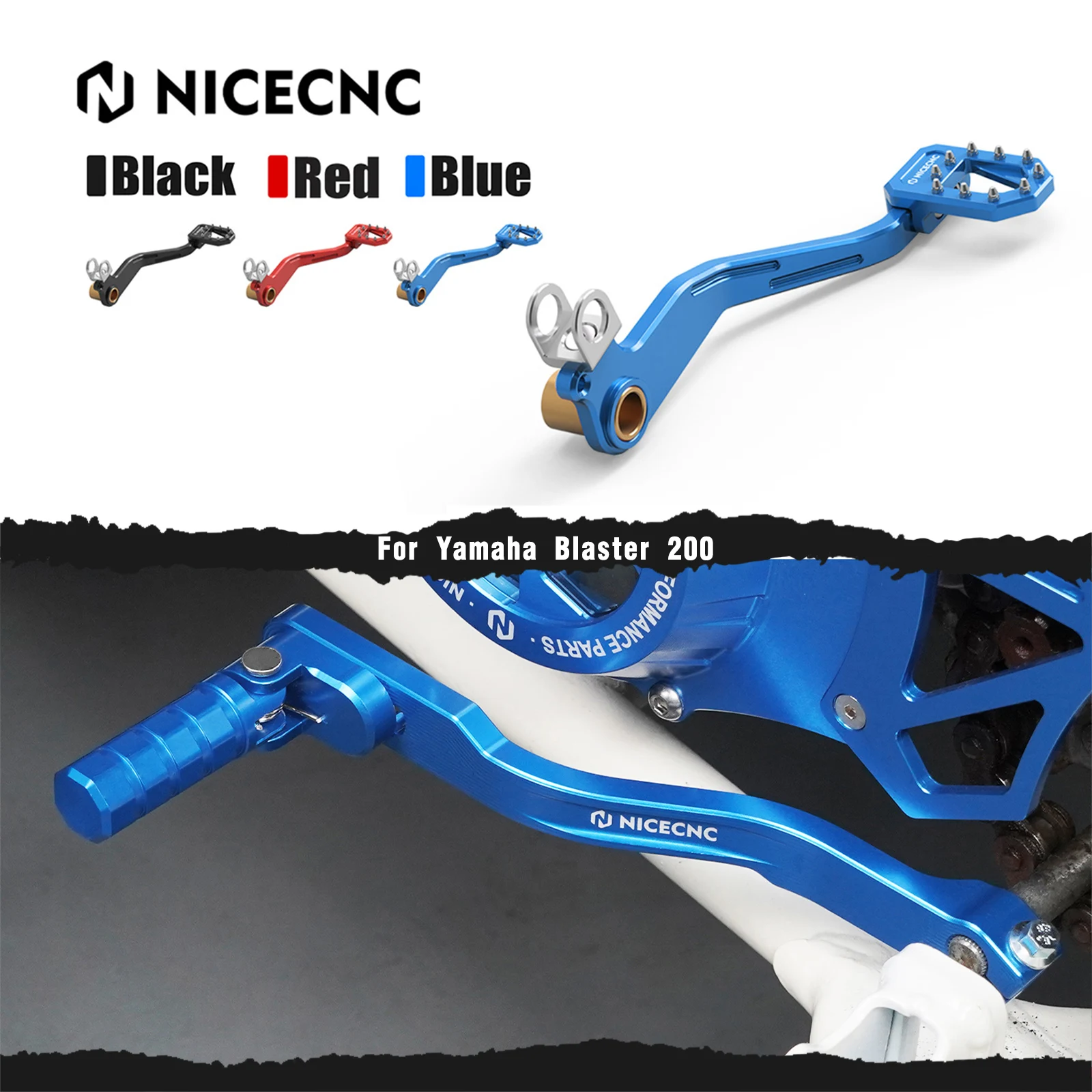 

NICECNC ATV Billet Aluminum Gear Shifter Shift Lever For Yamaha Blaster 200 YFS200 1988-2006 2XJ-18110-00-00 2XJ-18110-10-00