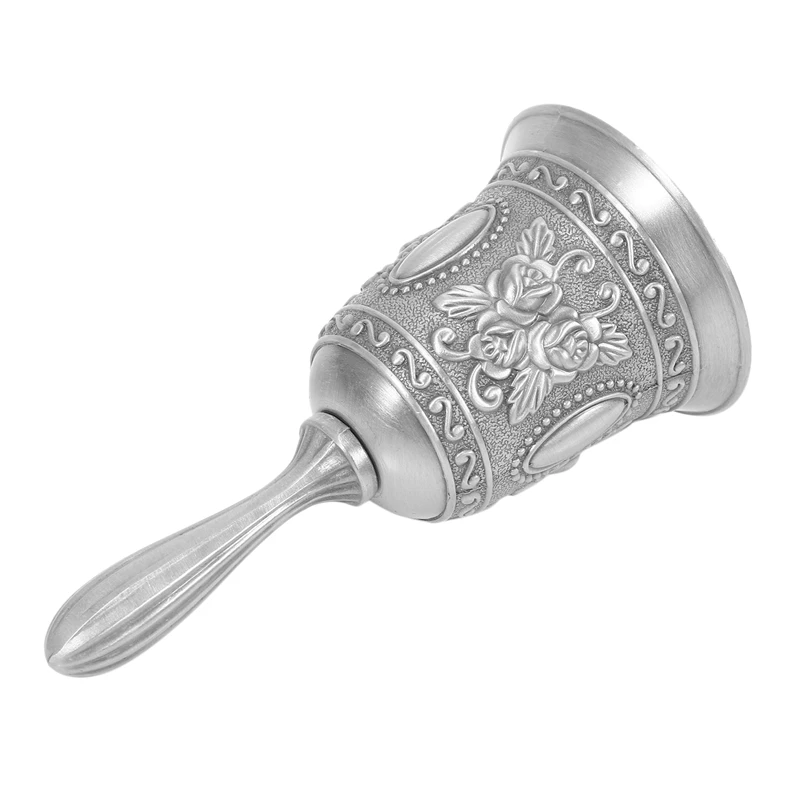 Campana a mano con consegna in 24 ore, anello tono metallo, allarme, servizio di tenuta a mano, campanello per chiamate, campanello da tavolo, campana per cena, campana da gioco, Natale