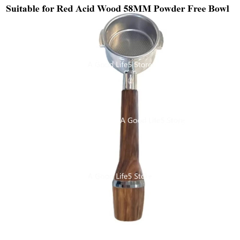 

Applicable ToWooden DALLACORTE Mina Coffee Maker Bottomless Handle 58MM Coffee Machine Handle Handle