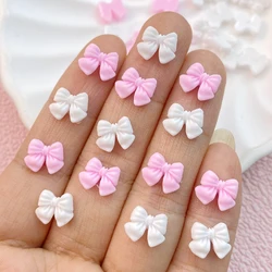 100Pcs New Mixed Nail Art Resin Mini Bow Designer Charms Rhinestones DIY Craft For Nail 3D Decorations