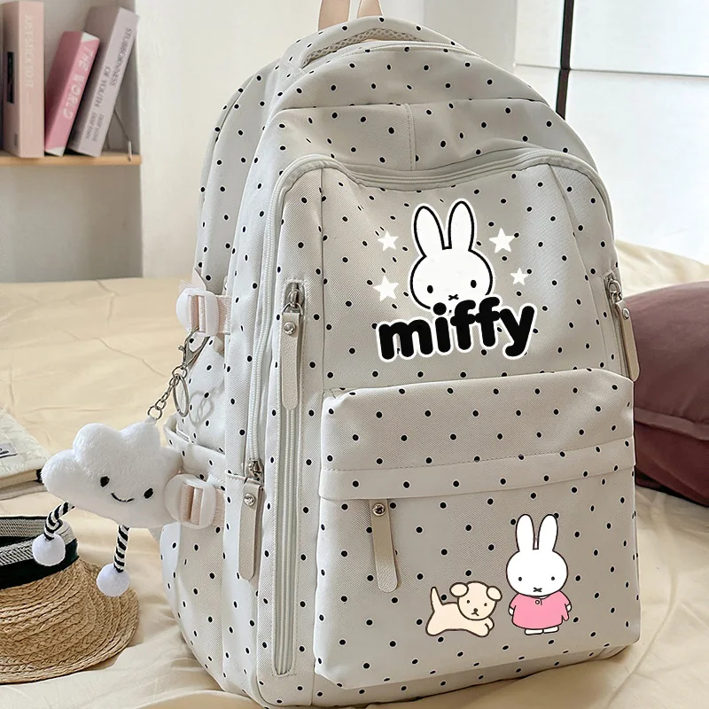 

Новая сумка Miffy Rabbit, кавайная сумка-тоут с мультяшным кроликом, парусиновая сумка для хранения бенто, портативная сумка для хранения на выход