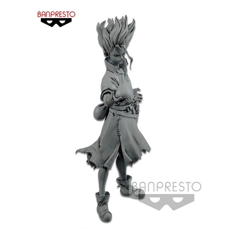 BANPRESTO Anime DR.STONE Ishigami Senkuu PVC Christmas Gifts or Collection Genuine Action Figure Model Toys in Shelf