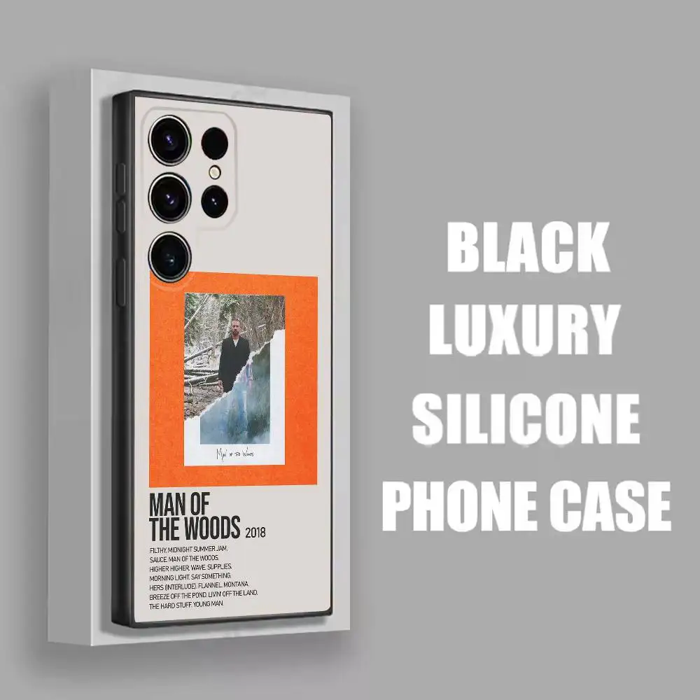 Custodia per telefono giustificata J-Justin Timberlake per Samsung S22, S24, S20, S25, S23, S30, S21, Ultra, Plus,5G, Fe, Lite Cover nera