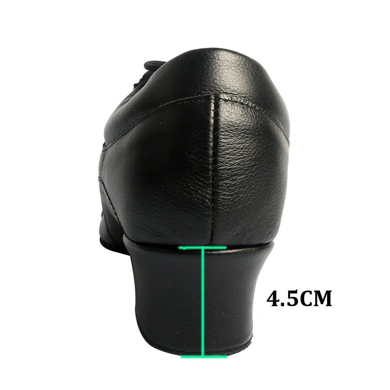 Wedopus chaussures sociales pour hommes microfibre noire et daim pour danse latine semelle souple Zapato Baile chaussures de danse intérieure 4.5CM