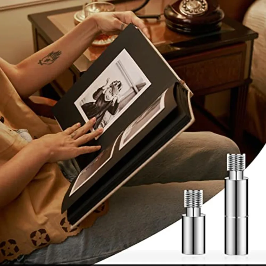 40Pcs Paku Pengikat Scrapbook, Aksesoris Pengikat Scrapbook, Pengganti Paku Pengikat, Sekrup Pengikat untuk Mengikat Foto Scrapbook