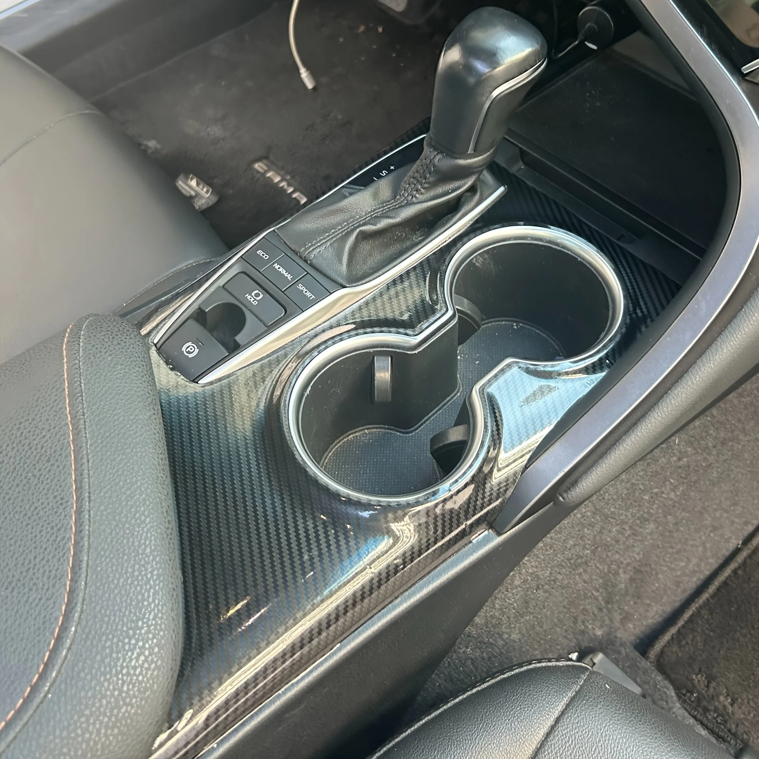 

for Toyota Camry XV70 2018-2023 Interior Central Control Panel Door Handle Carbon Fiber Stickers Decals Car styling Accessorie