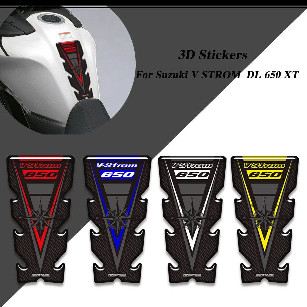 For Suzuki V STROM VSTROM DL 650 XT Adventure Tank Pad Protector Trunk Luggage Cases Stickers Fuel Oil Kit