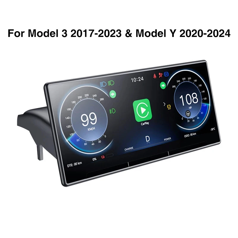 CATRONICS for  HUD with Air Outlet And the  Fit Model 3 Y 2016-2024 3 Highland Carplay and Android AUTO Dashboard